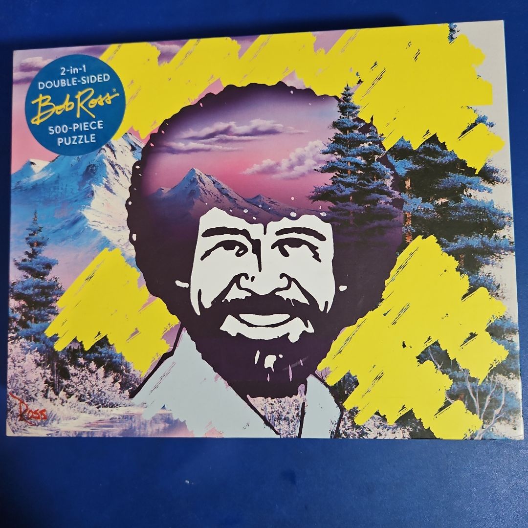 Bob Ross 2-In-1 Double-Sided 500-Piece Puzzle