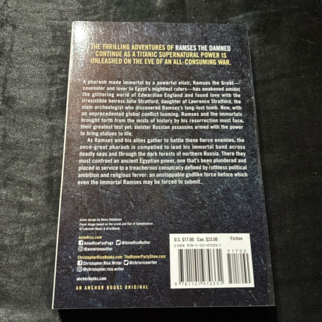 Ramses the Damned: the Reign of Osiris by Anne Rice, Christopher Rice