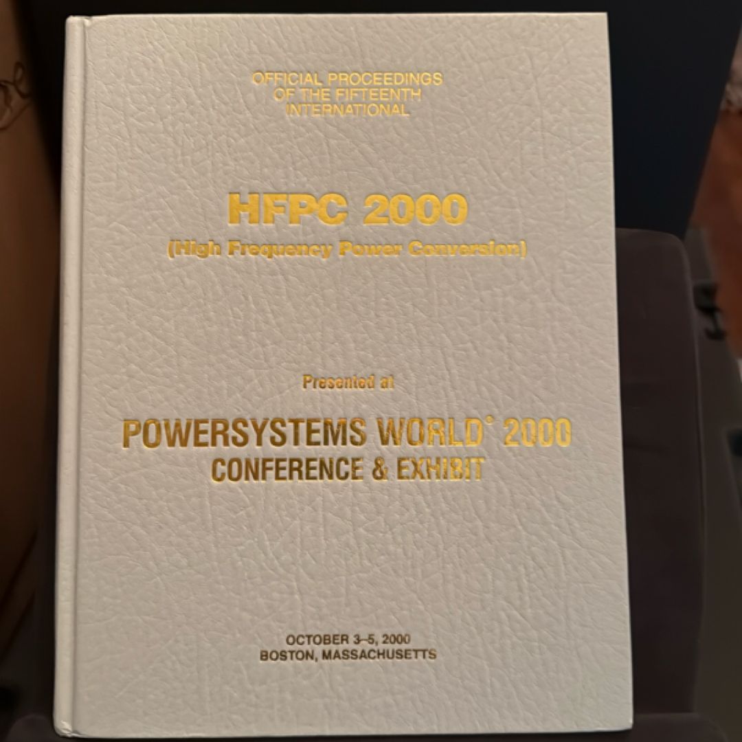 Official Proceedings of the 15th International HFPC 2000