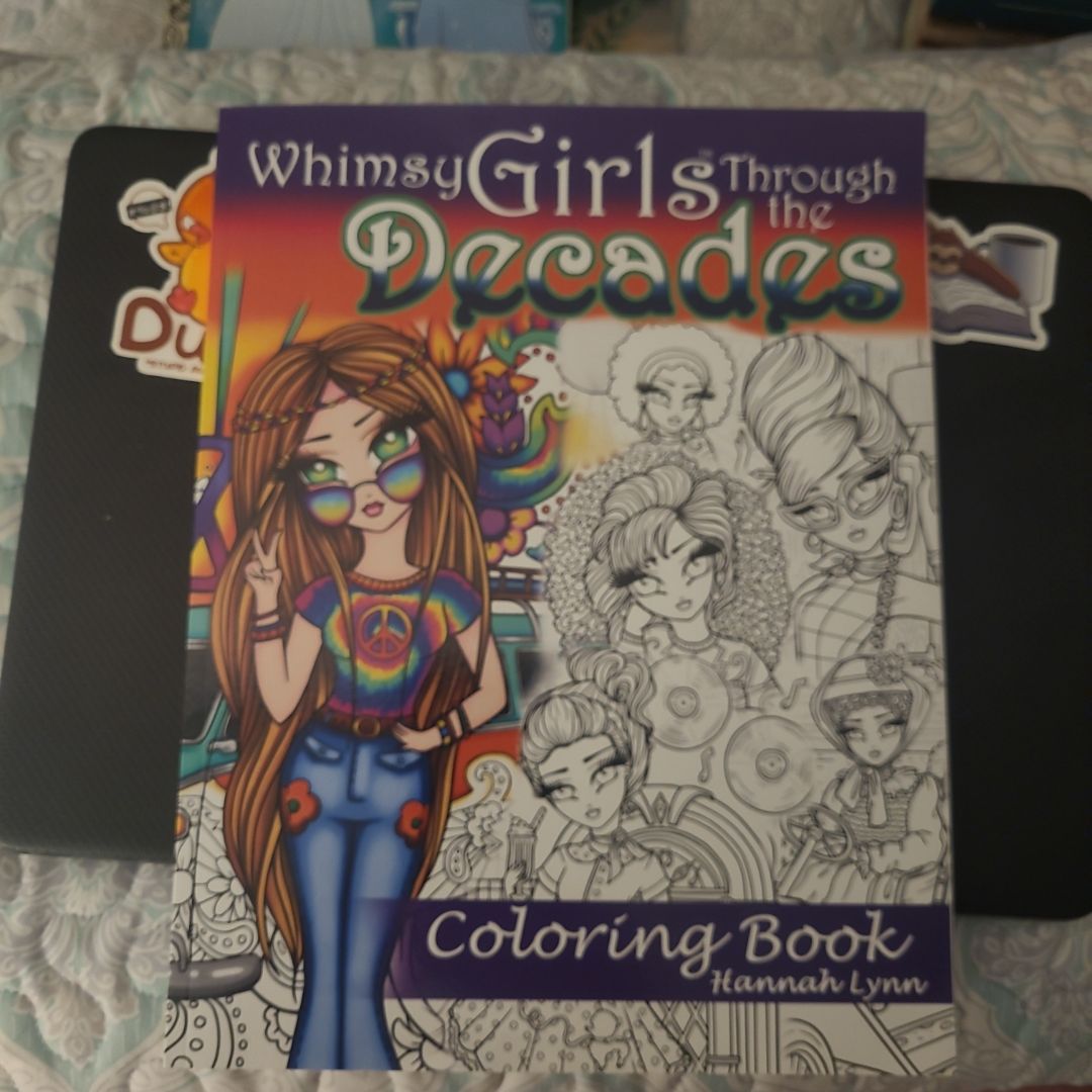 Whimsy Girls Through the Decades Coloring Book