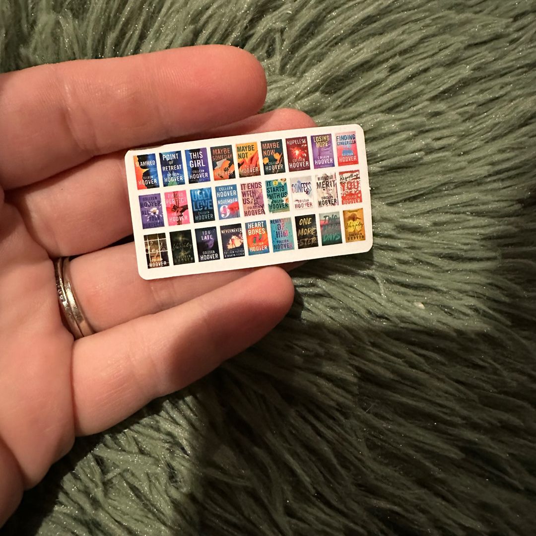 Colleen Hoover book collection sticker