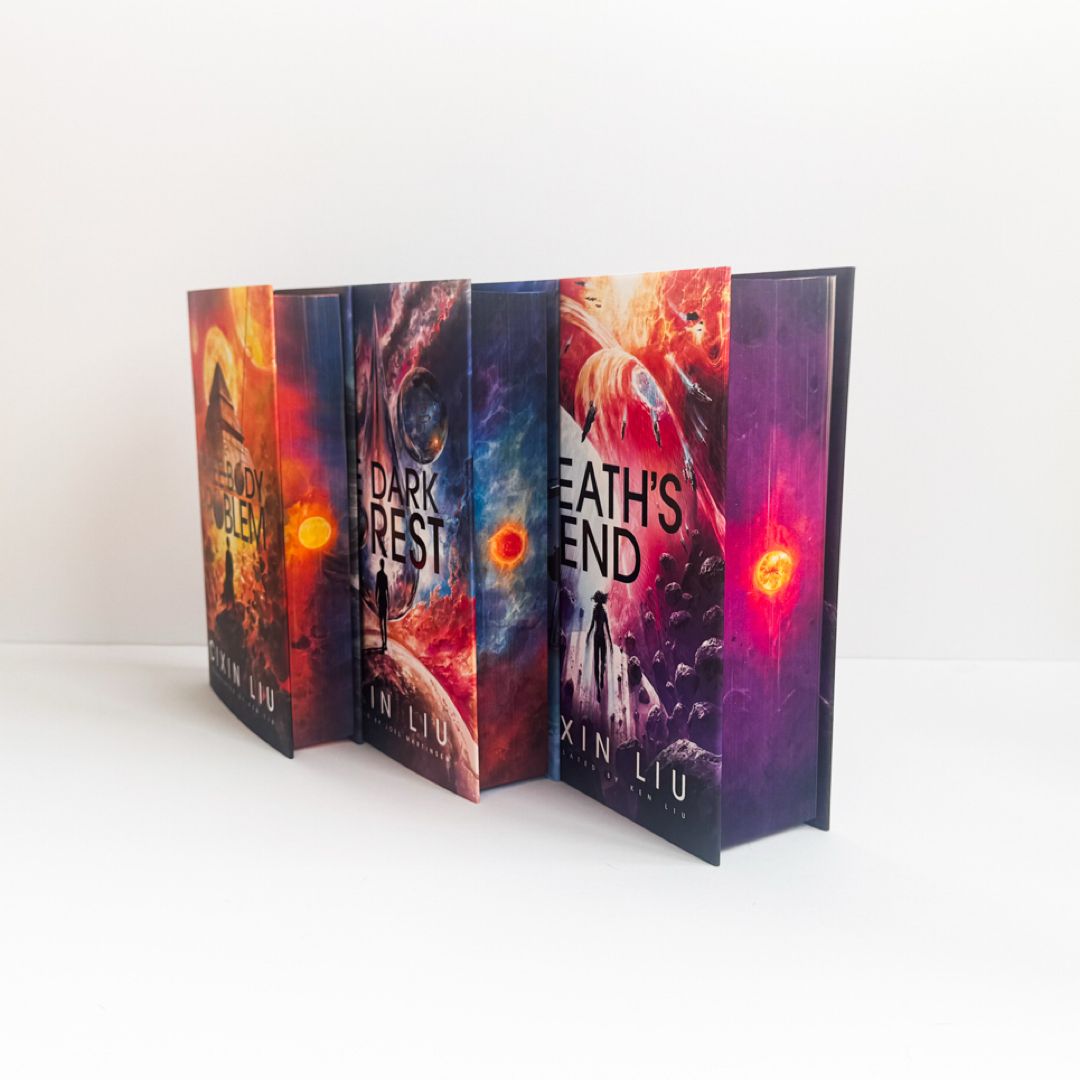 The Three Body Problem, The Dark Forest, Death’s End (The Broken Binding Exclusive Editions)