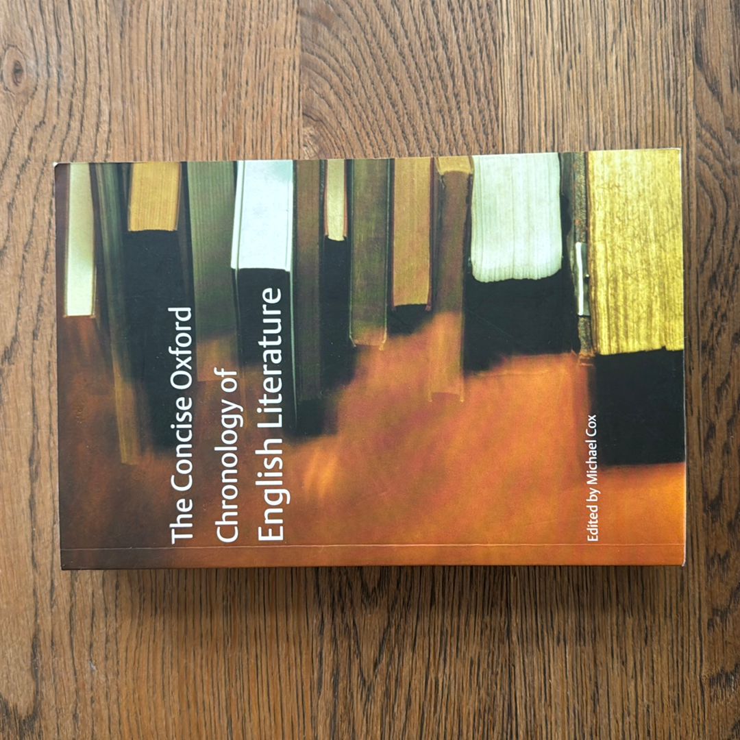 The Concise Oxford Chronology of English Literature