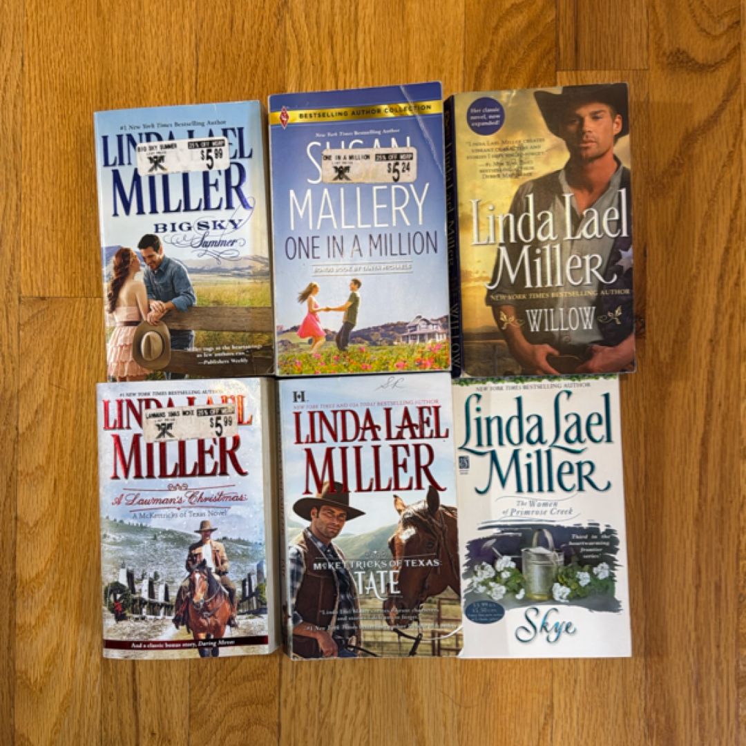 Lot of 6 paperback books by author Linda Lael Miller 