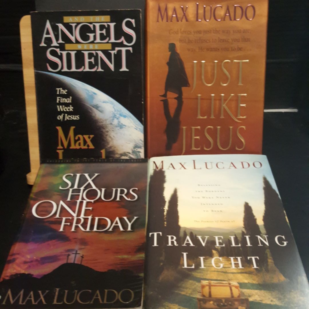 Four Max Lucado Christian oriented books bundle 185