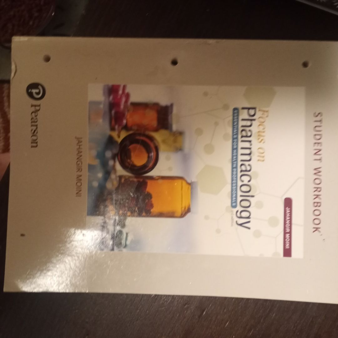 Student Workbook for Focus on Pharmacology