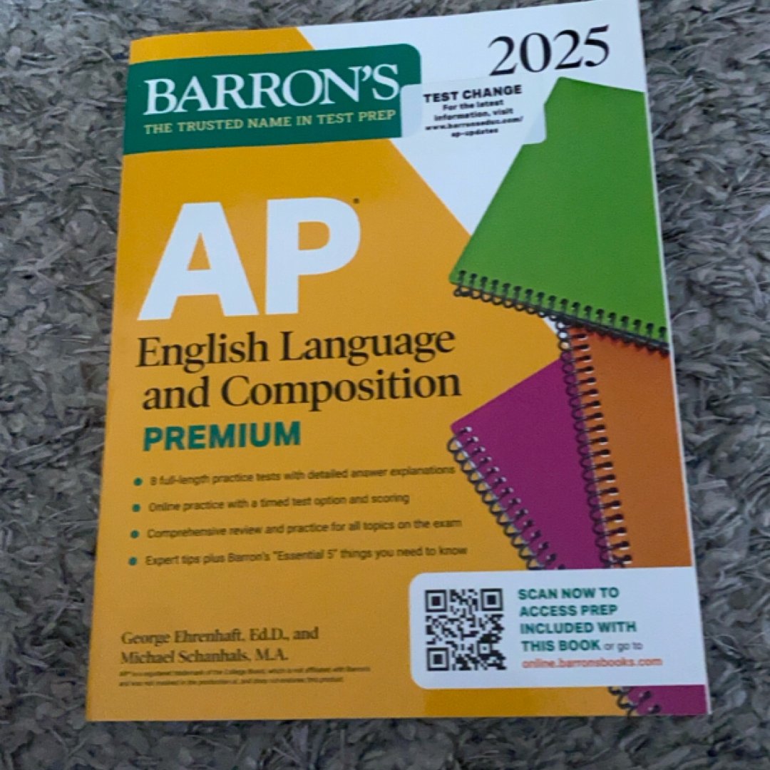AP English Language and Composition Premium, 2025: Prep Book with 8 Practice Tests + Comprehensive Review + Online Practice