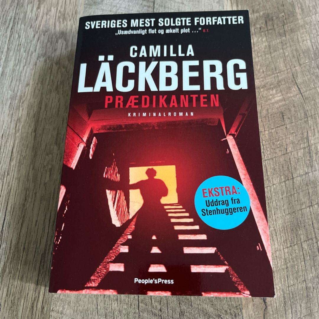 Prædikanten" (The Preacher) by Camilla Läckberg ( Swedish author  edition)