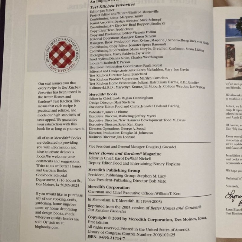 Test Kitchen Favorites