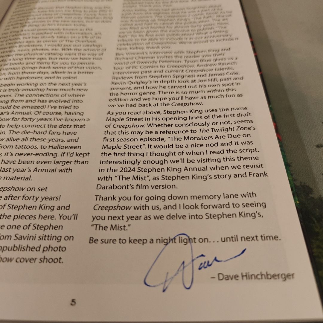 2023 Stephen King Calendar & Journal CREEPSHOW