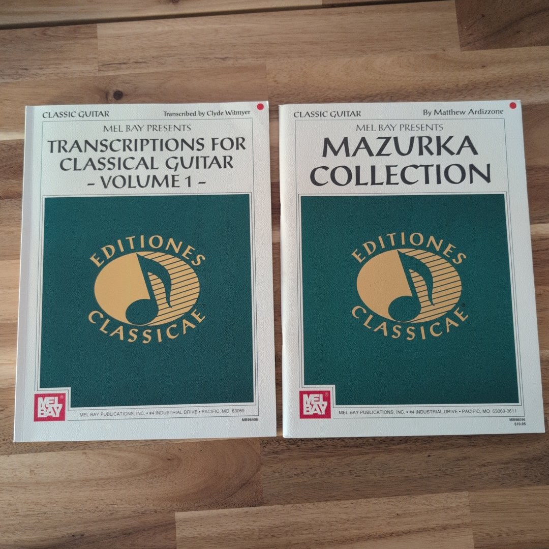 Lot of 2: Transcriptions for Classical Guitar Vol.1 & Mazurka Collection 
