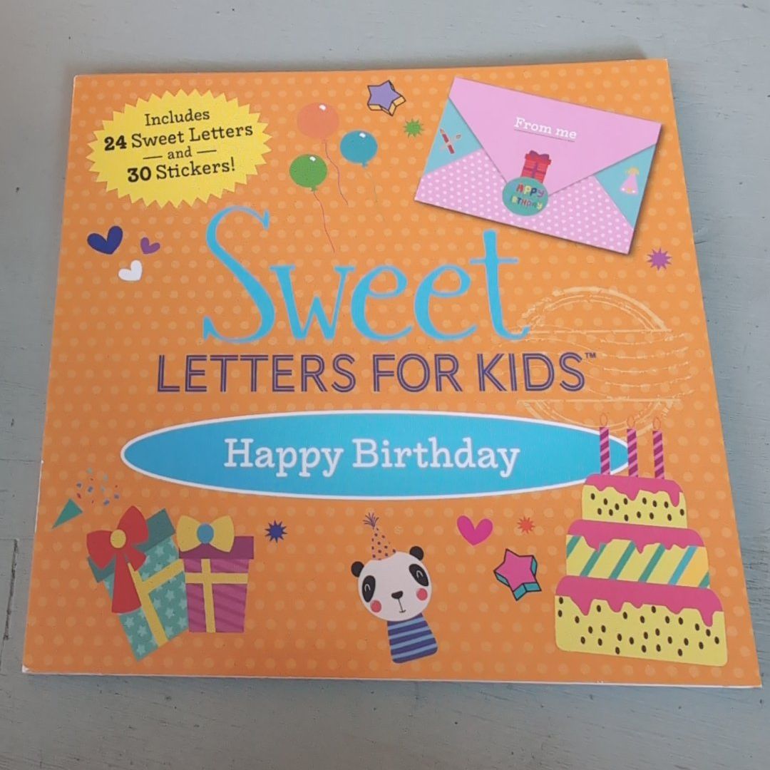 Sweet Letters for Kids Happy Birthday