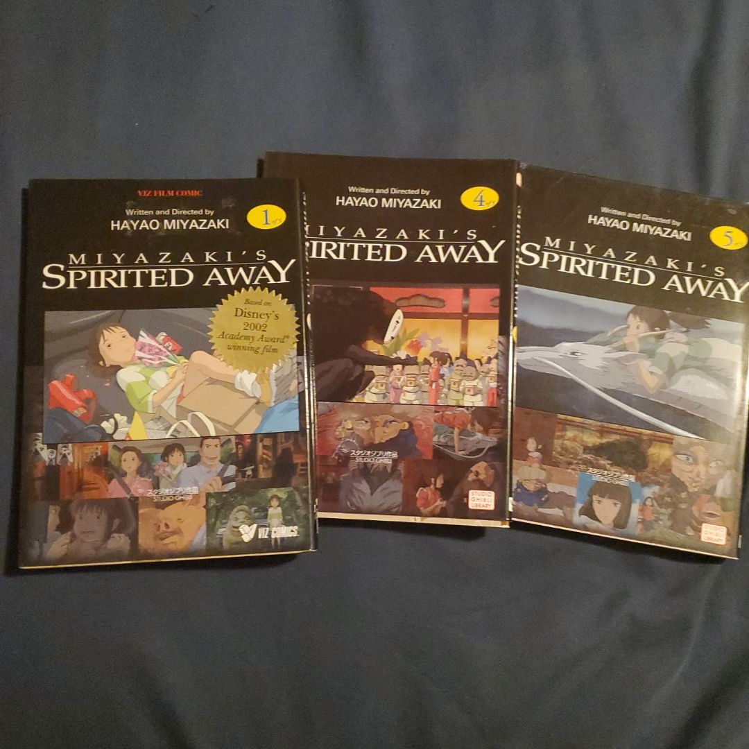 Spirited Away Film Comic, Vol. 1,4,5