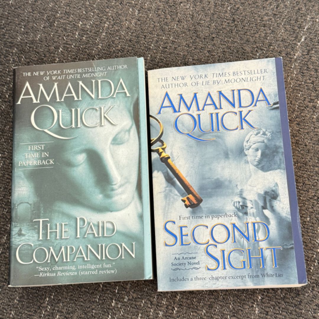Amanda Quick Arcane Society Romance Bundle | First Printing Paperbacks | The Paid Companion & Second Sight