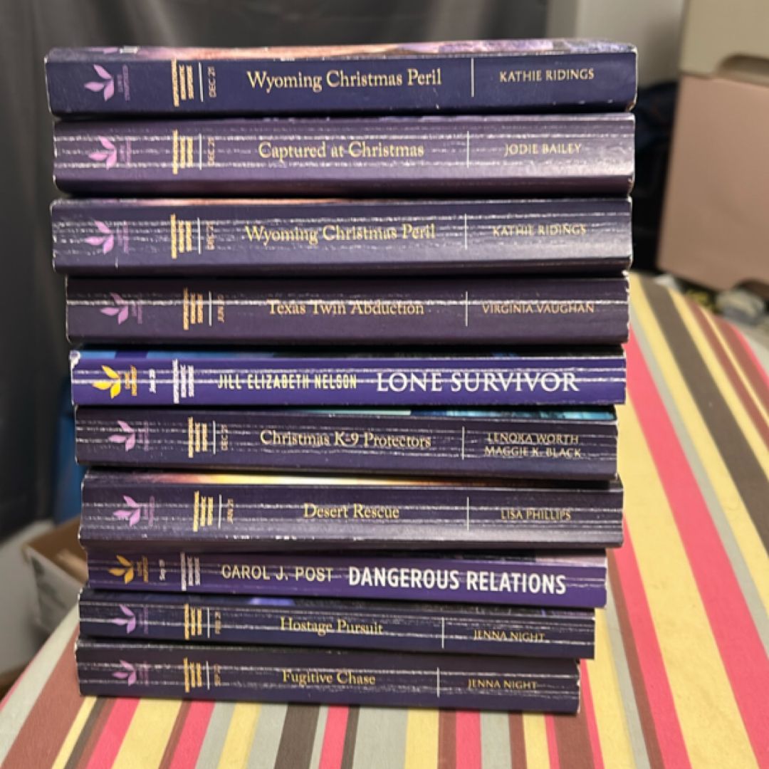 Lot of 10 Love Inspired Suspense Romance Novs