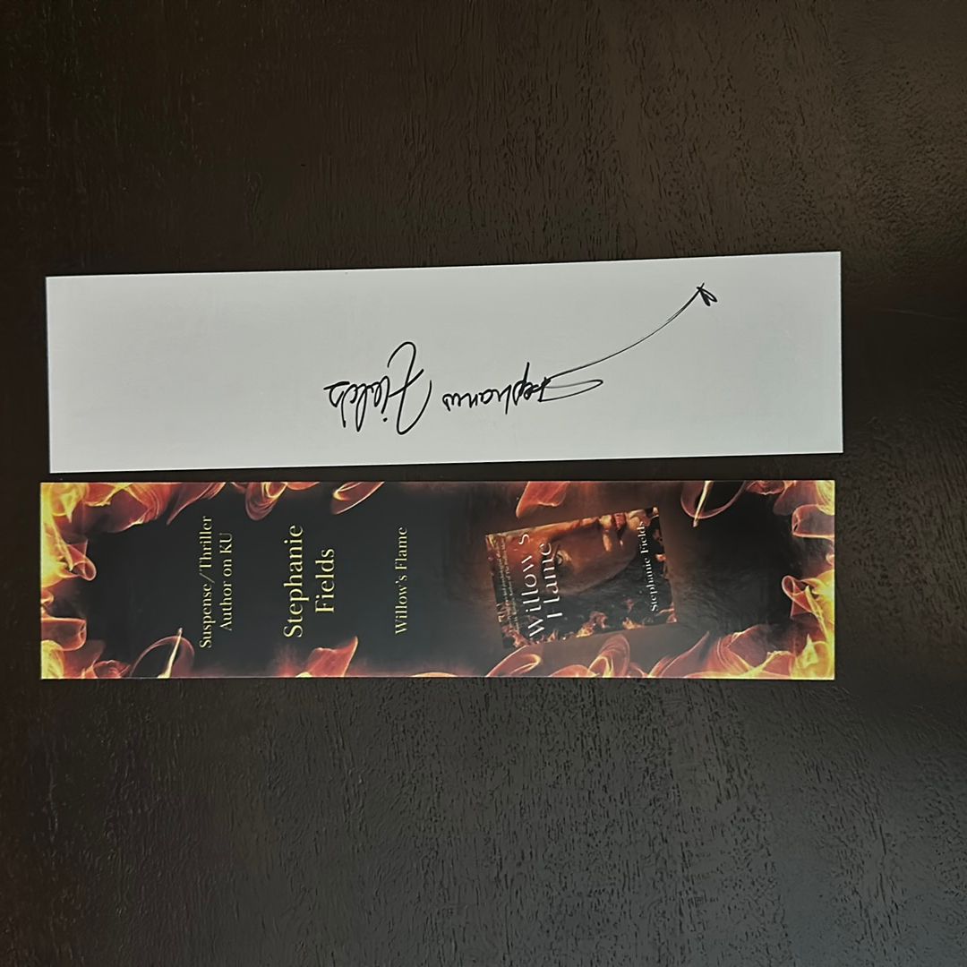 Autographed Bookmark, Stephanie Fields