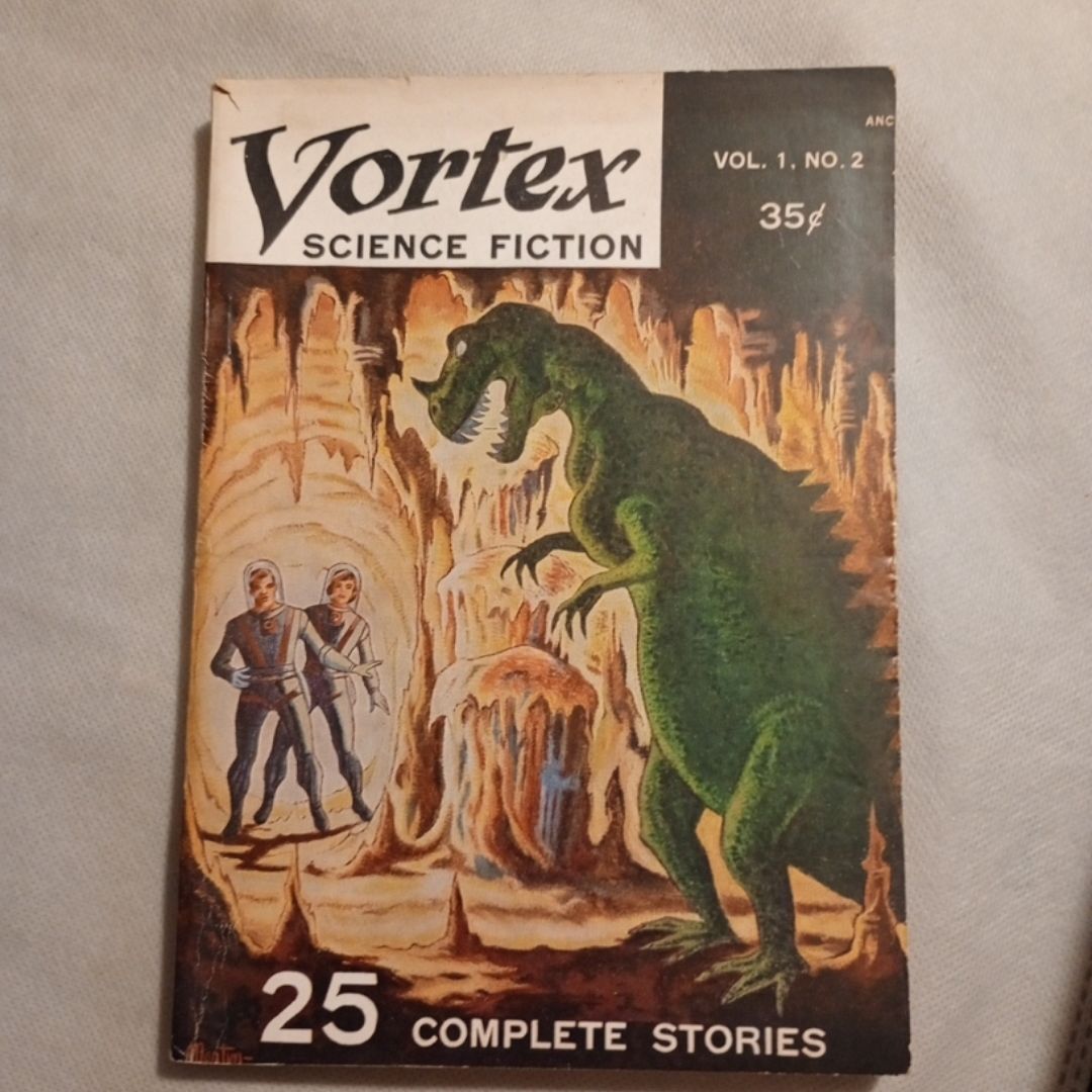 Vortex Science Fiction Volume 1 #2 VINTAGE 50s Pulp Magazine 1953 very good 
