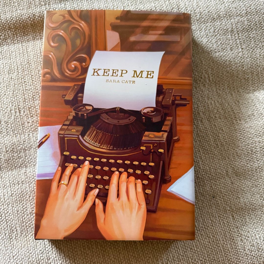 Bookish Box Keep Me Sara Cate Signed Luxe Edition Sprayed Edges