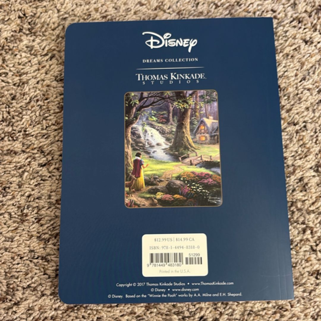 Disney Dreams Collection Thomas Kinkade Studios Coloring Book