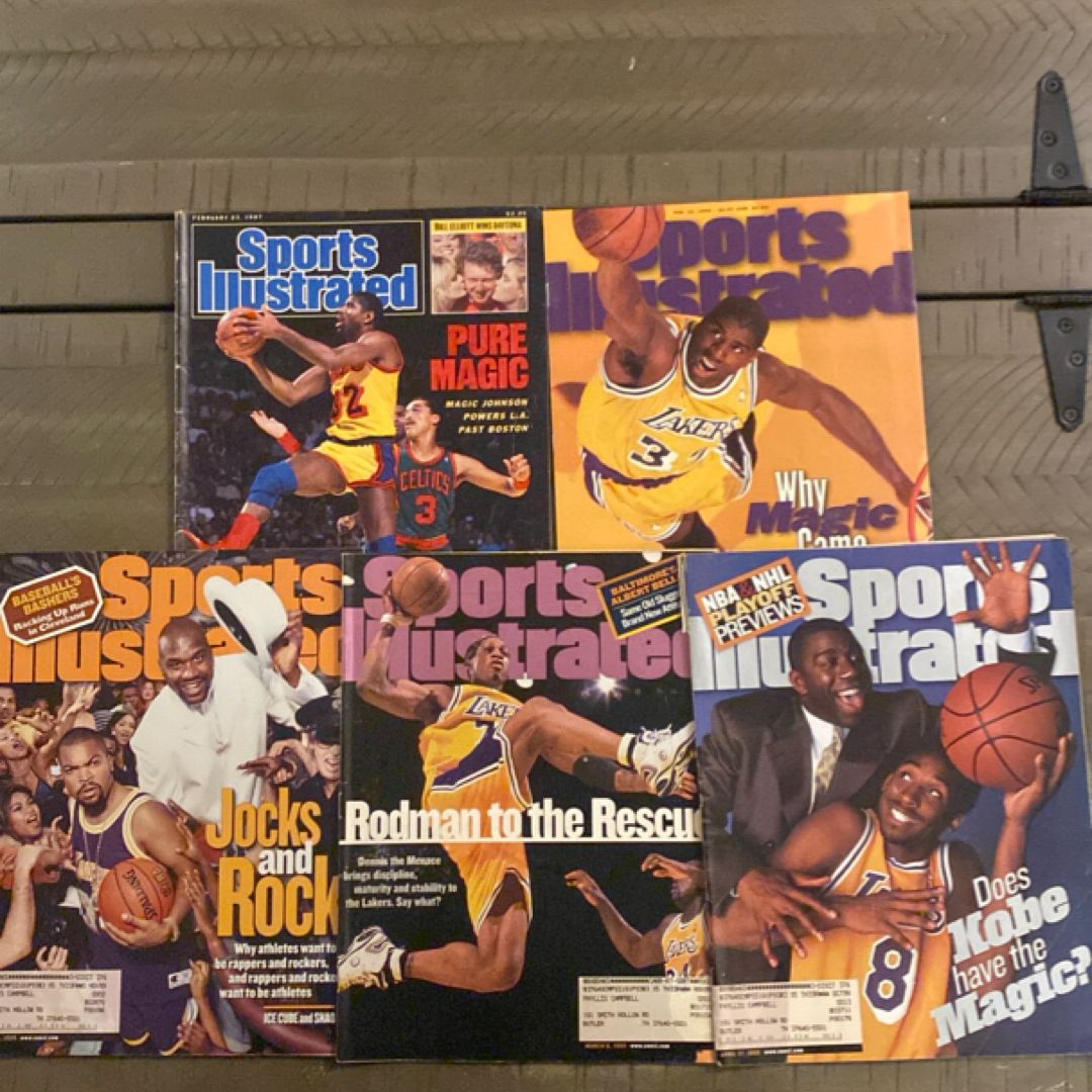 Sports Illustrated Magazines (Lakers-themed)