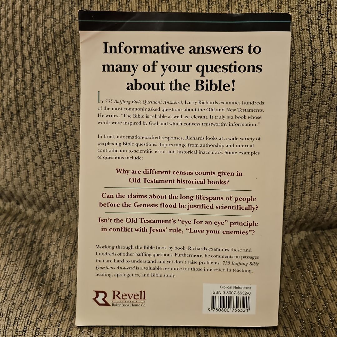 735 Baffling Bible Questions Answered by Larry Richards