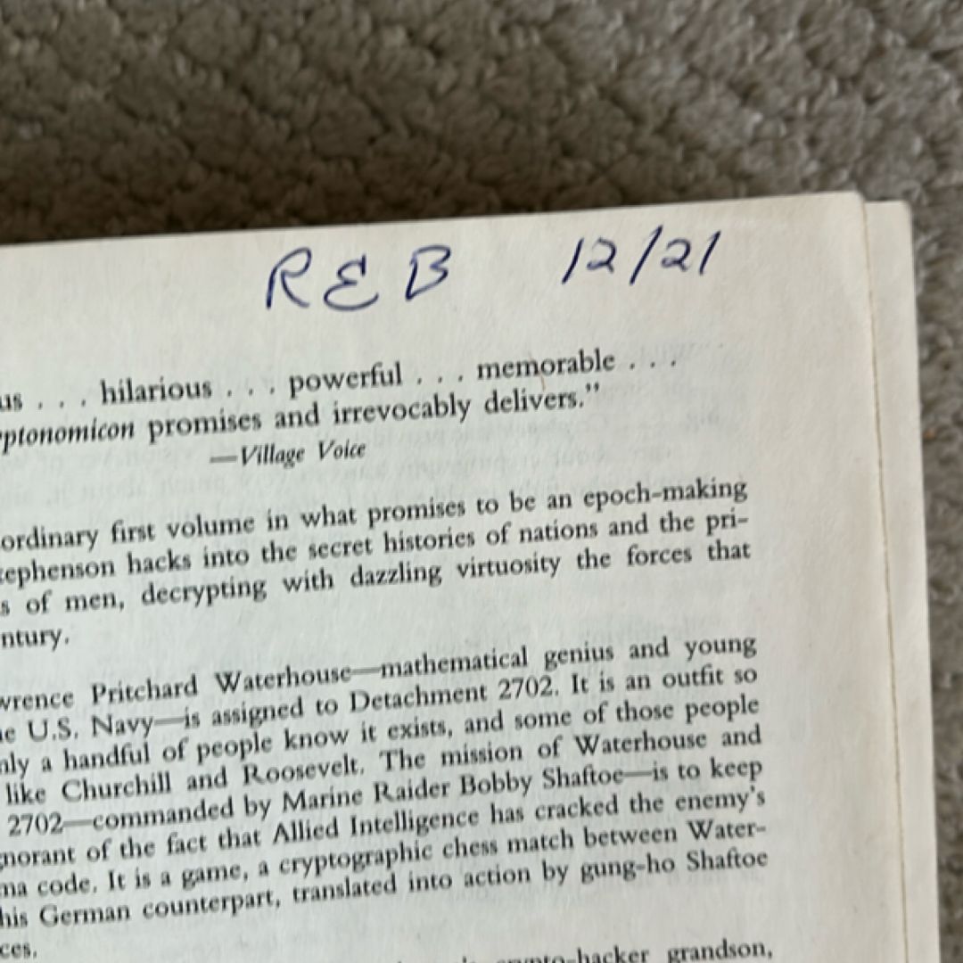 Cryptonomicon