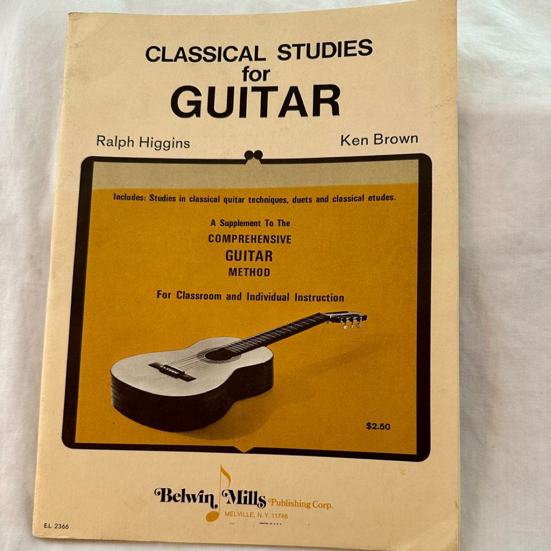 CLASSICAL STUDIES for GUITAR -Vintage 1973