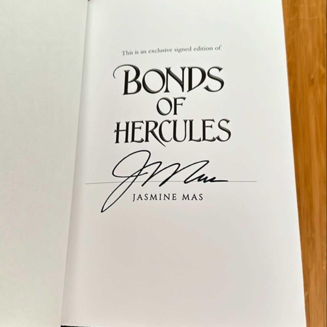 Bonds Of Hercules [barnes & Noble Exclusive Edition] Signed First Edition
