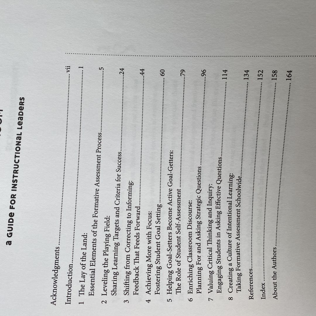 Advancing Formative Assessment in Every Classroom by Connie M. Moss ...