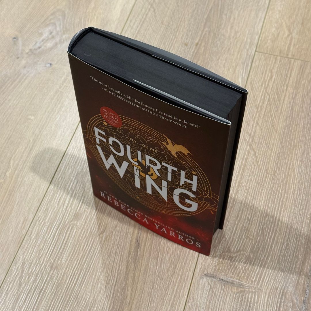 Fourth Wing Holiday Edition with Sprayed edges