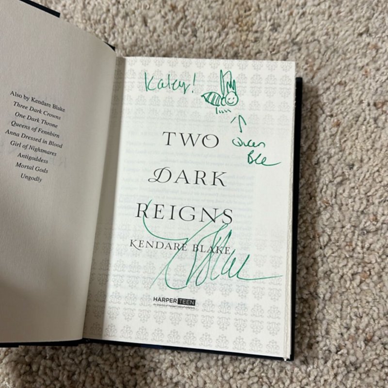 SIGNED Two Dark Reigns