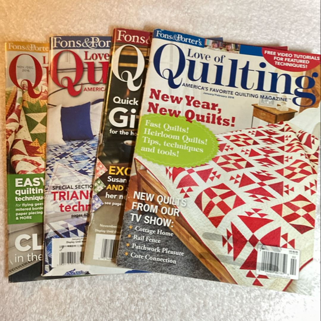 4 Love of Quilting Magazines 26C