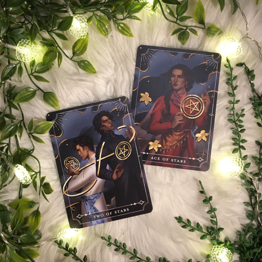 FairyLoot Tarot Cards Ace and Two of Stars (Taha and Qyad) Spice Road 