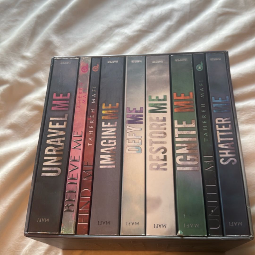 By Tahereh Mafi | New 9 Books Box Set (Unite Me, Believe Me, Imagine Me, Find Me, Unravel Me, Unravel Me, Defy Me, Restore Me, Ignite Me, Shatter Me)