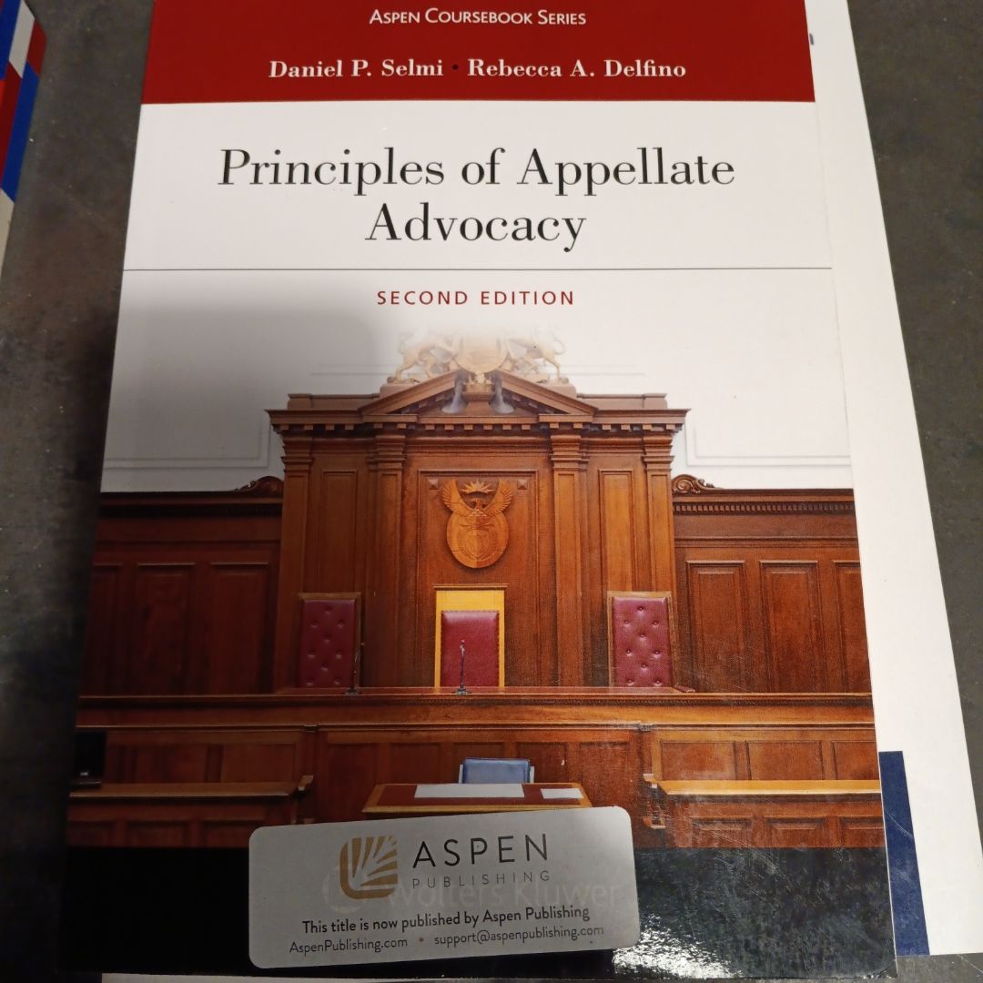 Principles of Appellate Advocacy