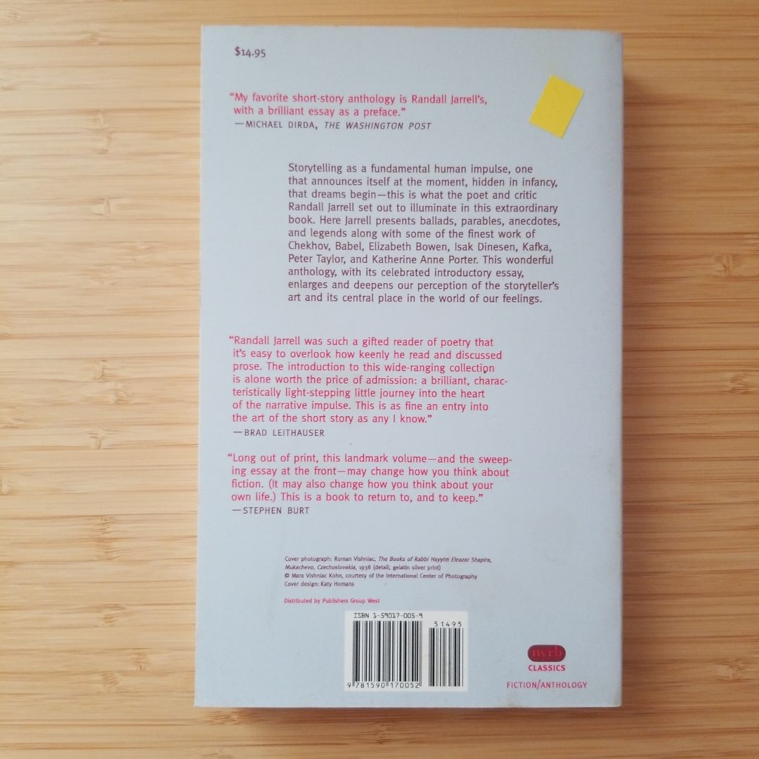 Randall Jarrell's Book of Stories NYRB