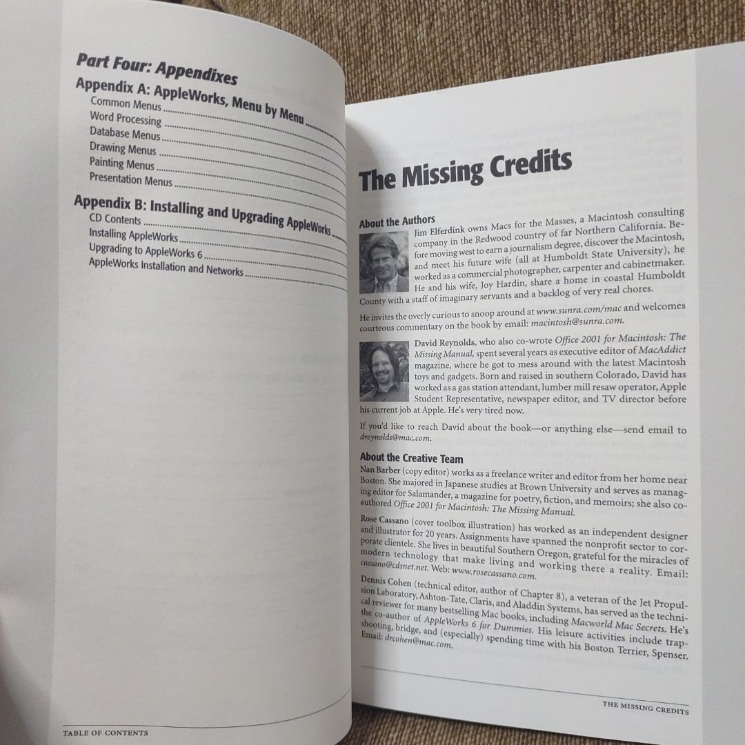 AppleWorks 6: the Missing Manual by Jim Elferdink; David Reynolds ...