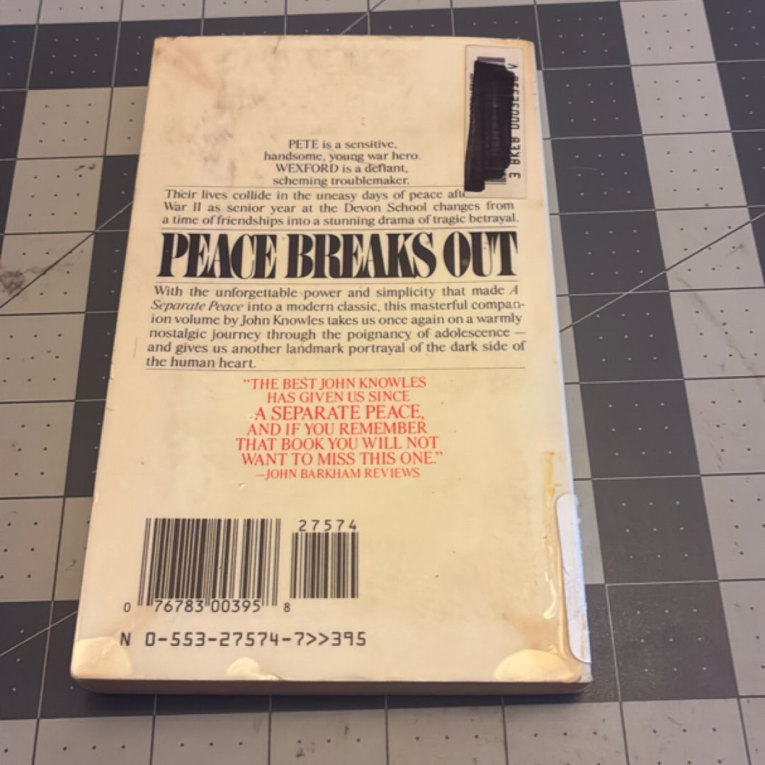 Peace Breaks Out