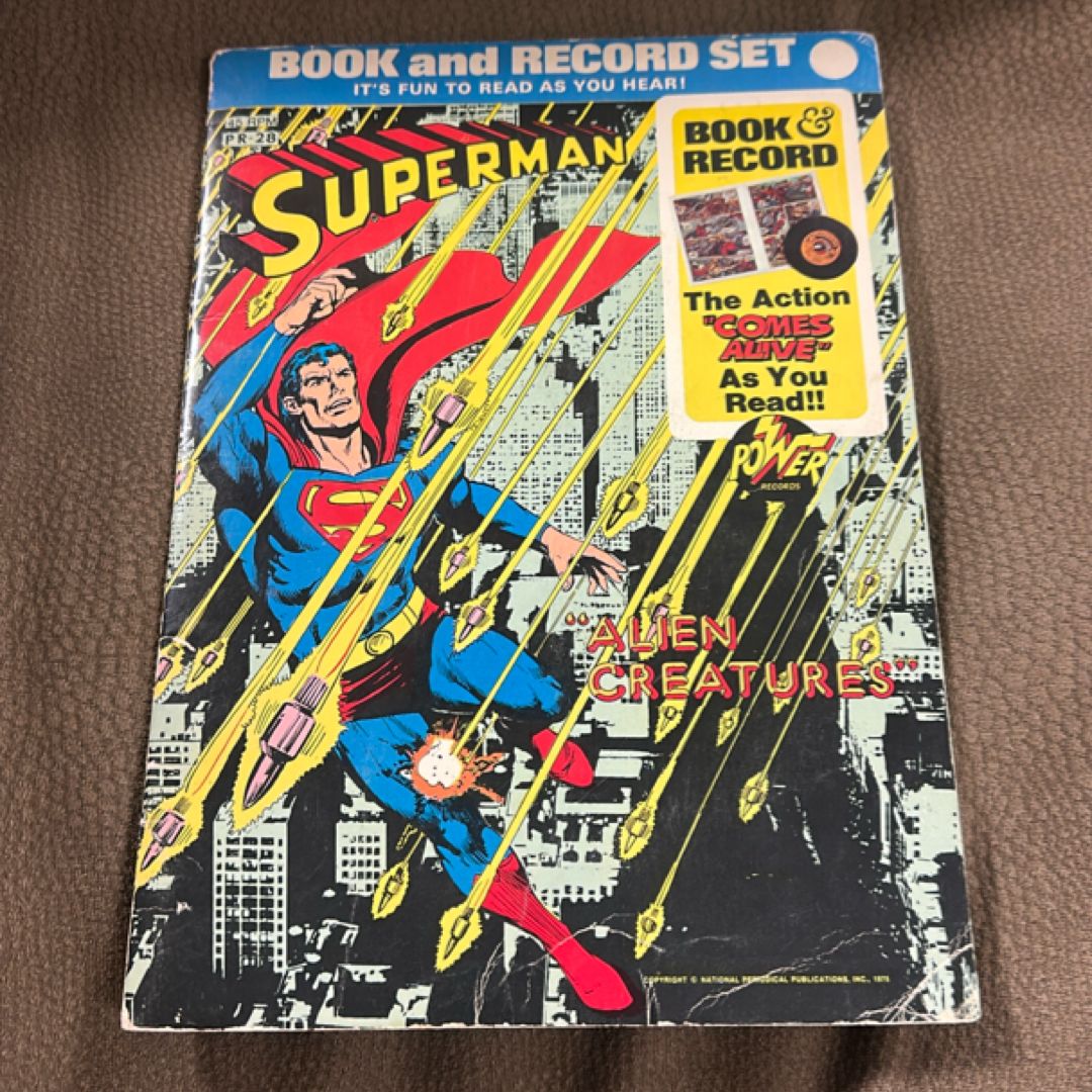 Superman alien creatures book and record set PR 