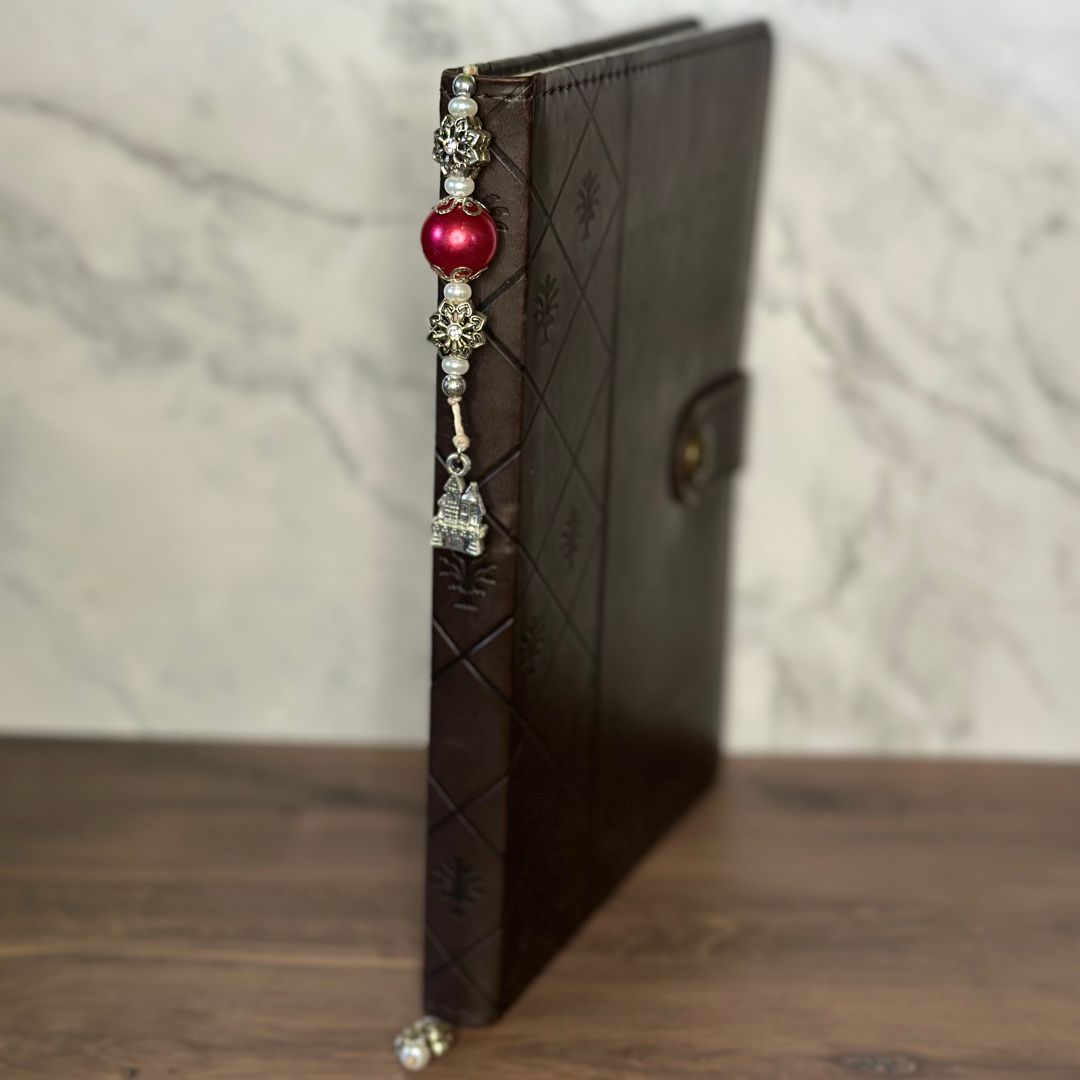 Silver Castle Bead Bookmark