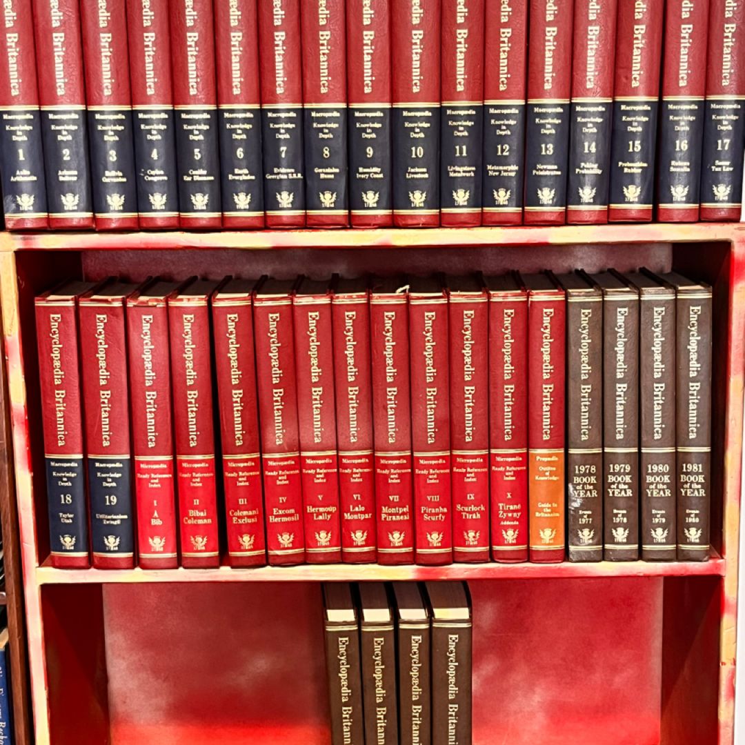 Encyclopedia Britannica 1977 ~38 Vol Complete Set Macropedia/micropedia Yearbook