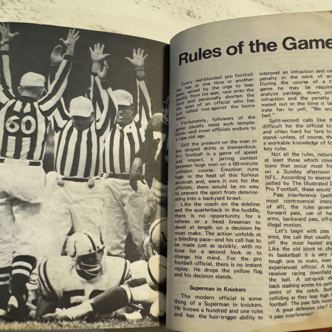 Illustrated Digest of Pro Football 1970 Edition by Ed Croke and Art ...
