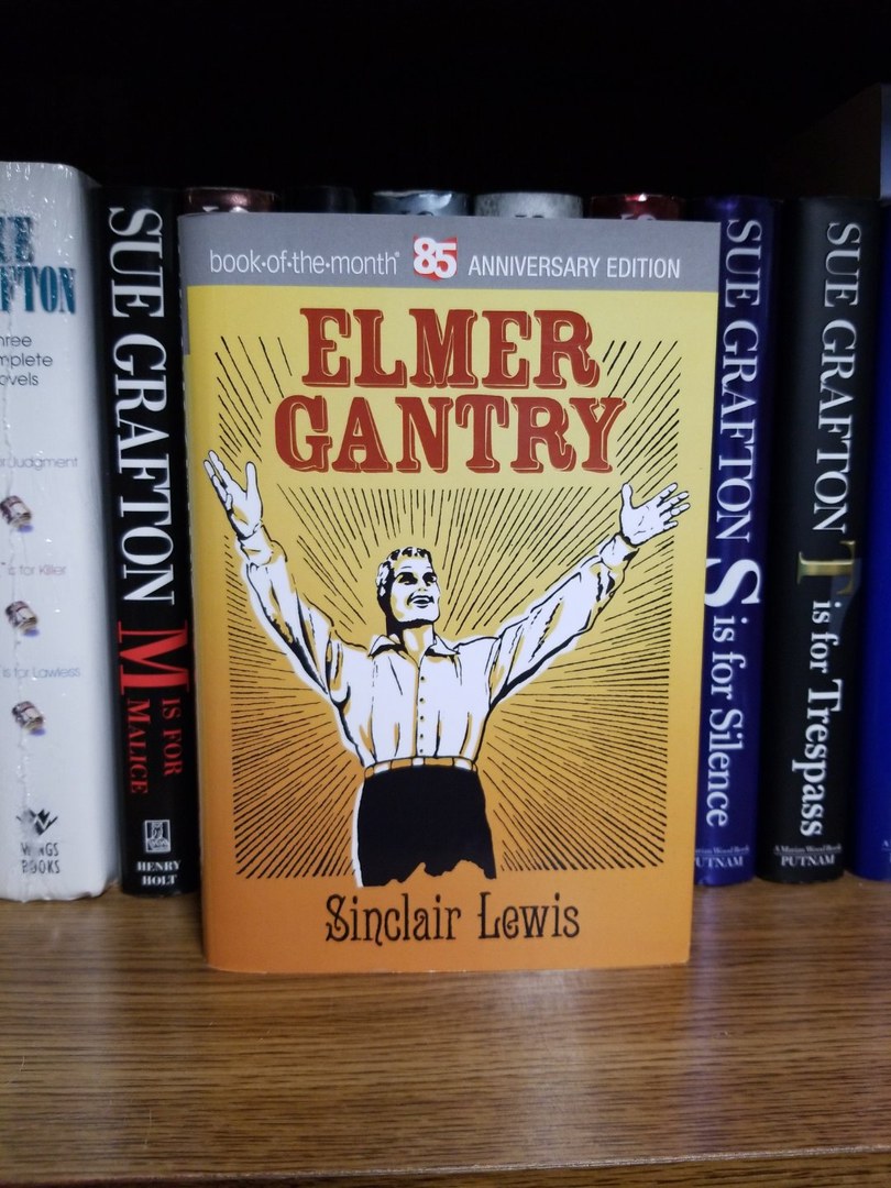 Elmer Gantry...hardcover..book of the Month 85 Aniversary Edition