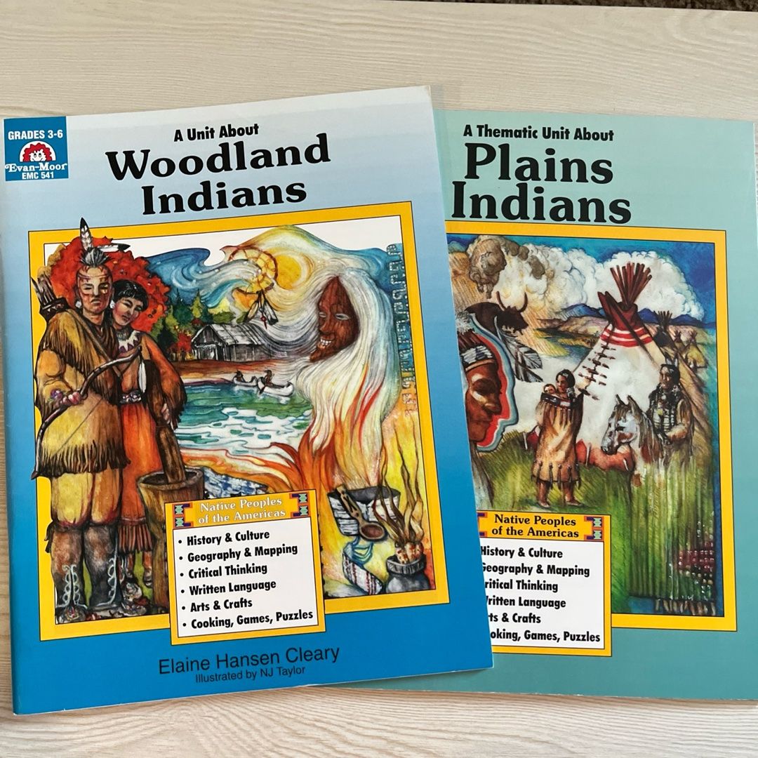 Workbooks About Woodland & Plains Indians Elaine Hansen Cleary Grades 3-6 History