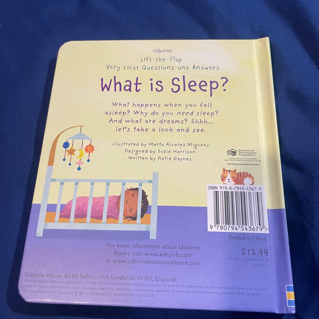 Lift-The-Flap Very First Questions and Answers What Is Sleep?