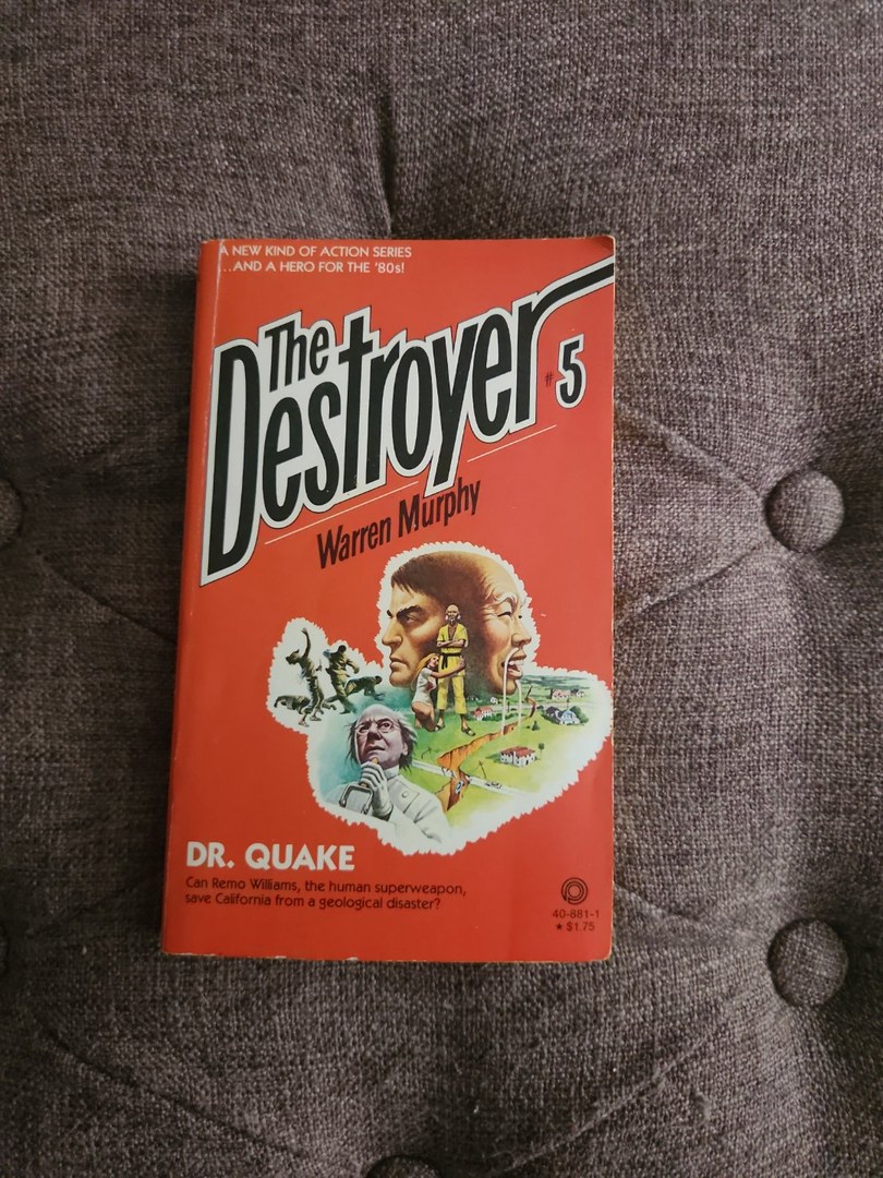 The Destroyer #5 Dr. Quake 1980 Pinnacle Unread Condition Paperback Book