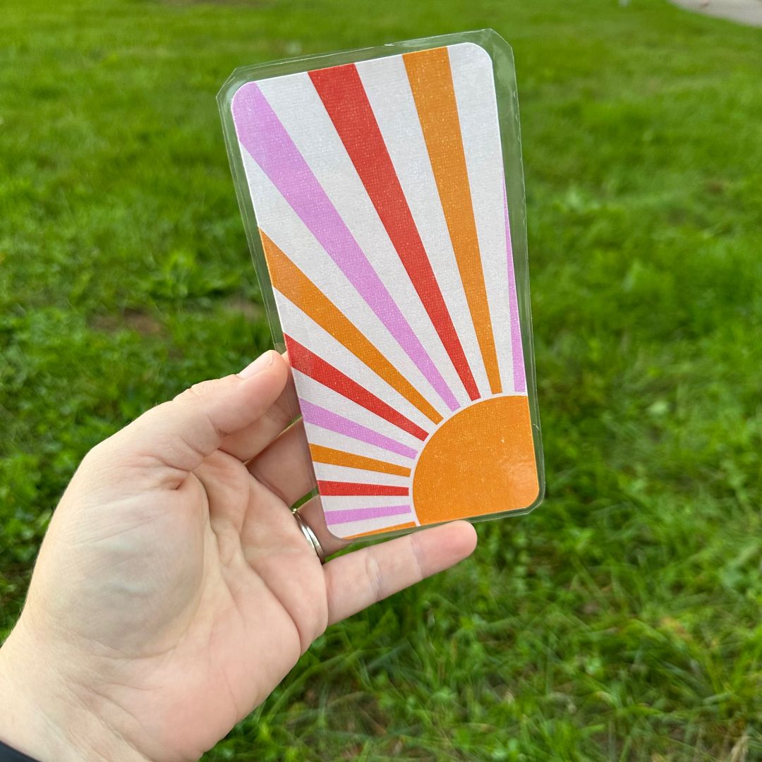 Retro sunshine bookmark ☀️