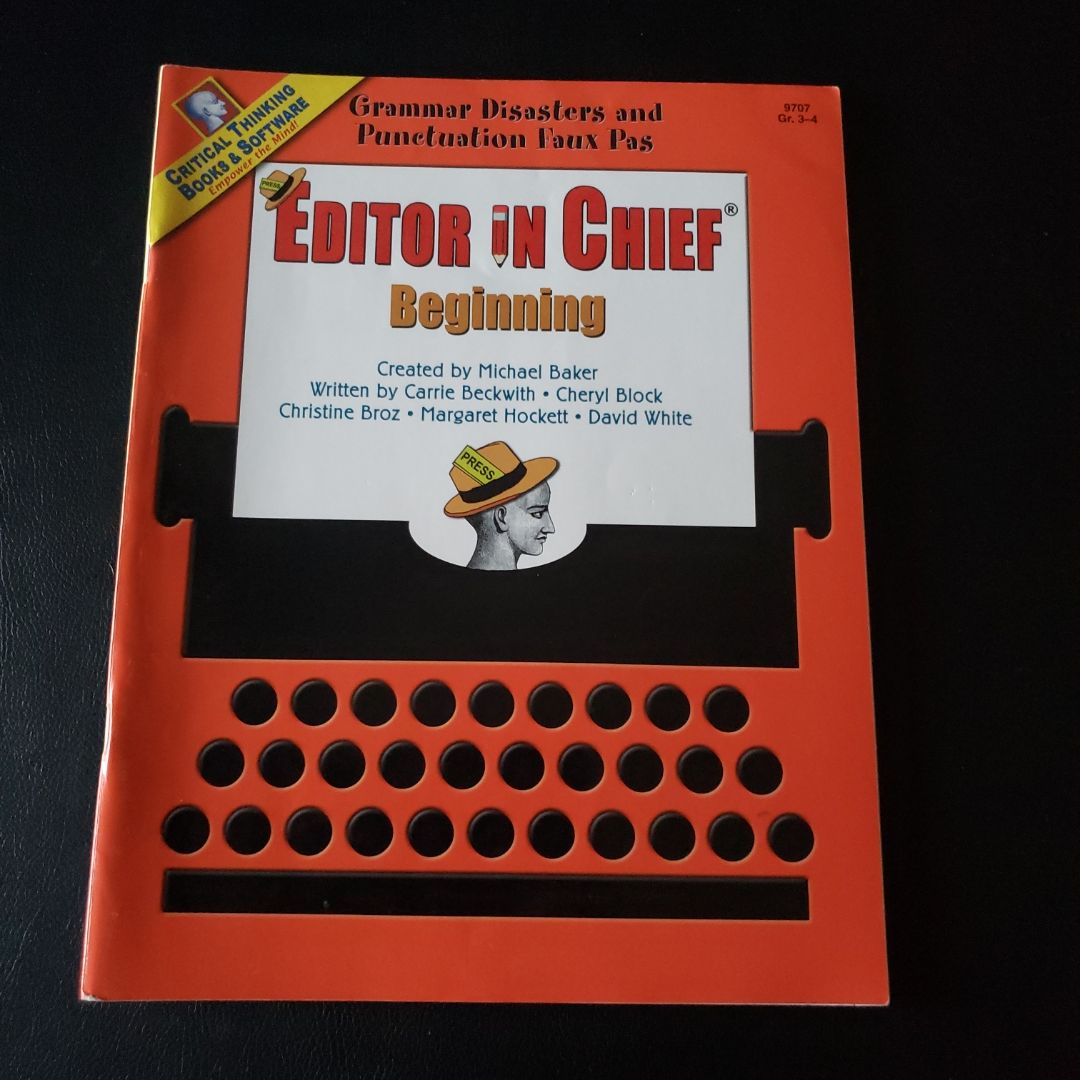 Editor in Chief Beginning