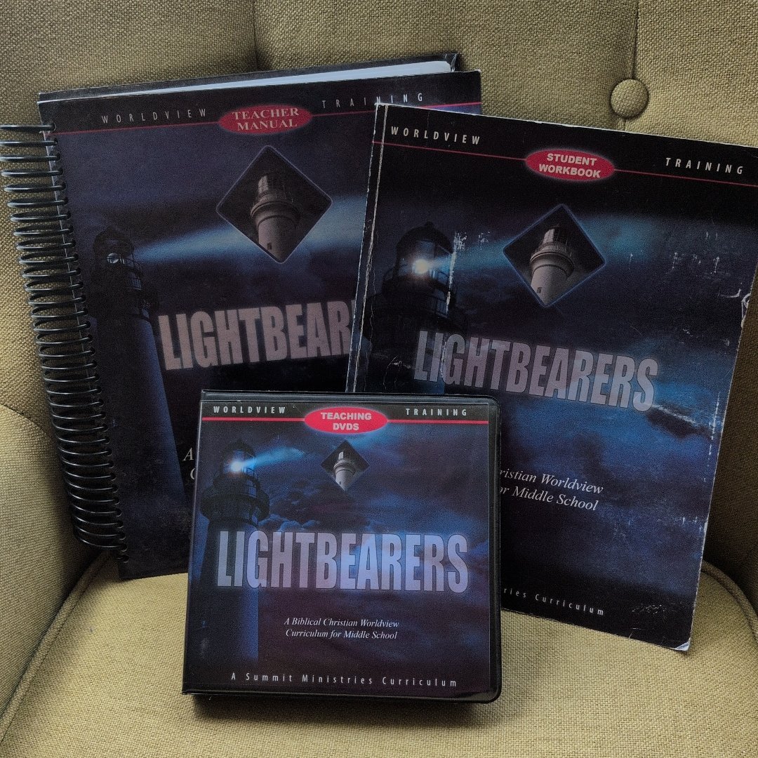Lightbearers Worldview Curriculum SET 3rd Ed. Teacher's Manual, DVDs & CDs, Student Workbook