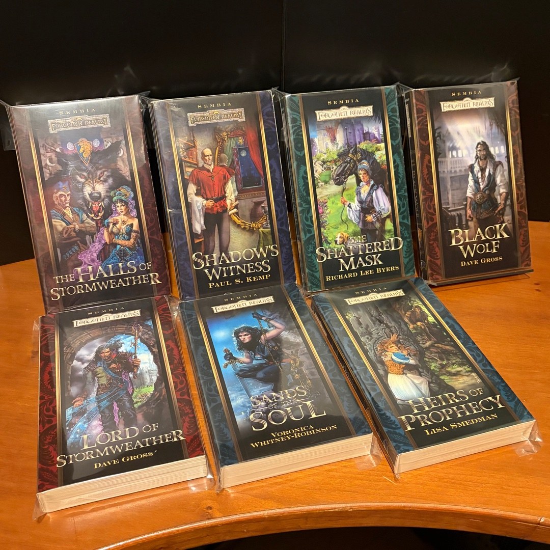 Forgotten Realms Complete First Edition Sembia 1-7: Halls of Stormweather, Shadow’s Witness, Shattered Mask, Black Wolf, Heirs of Prophecy, Sands of the Soul, Lord of Stormweather